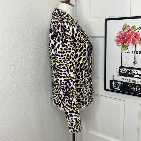 Marc Cain Leopard Print Blazer Size 2 - Picture 6 of 10
